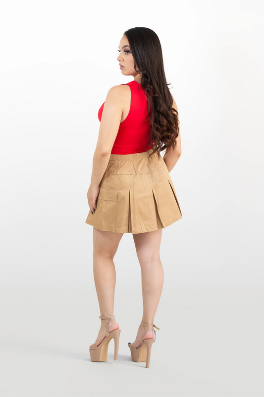 Blusa ajustada con volantes frontales