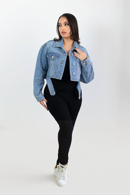 Top sin mangas de satén